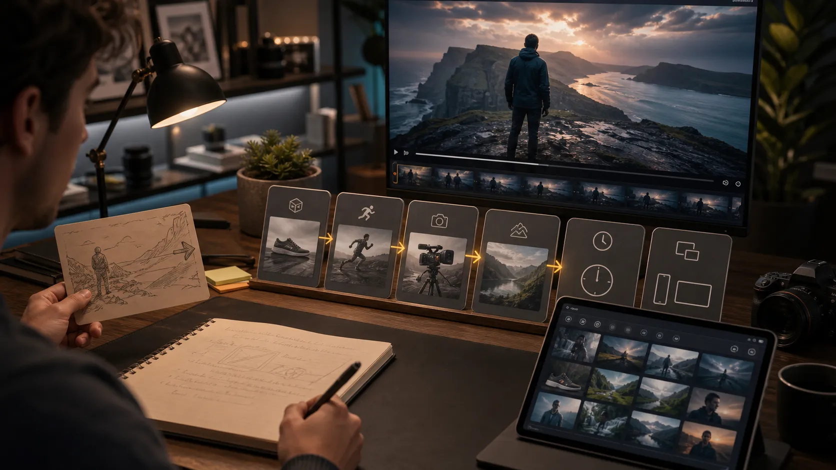 AI video prompt workflow from rough idea to structured shot brief