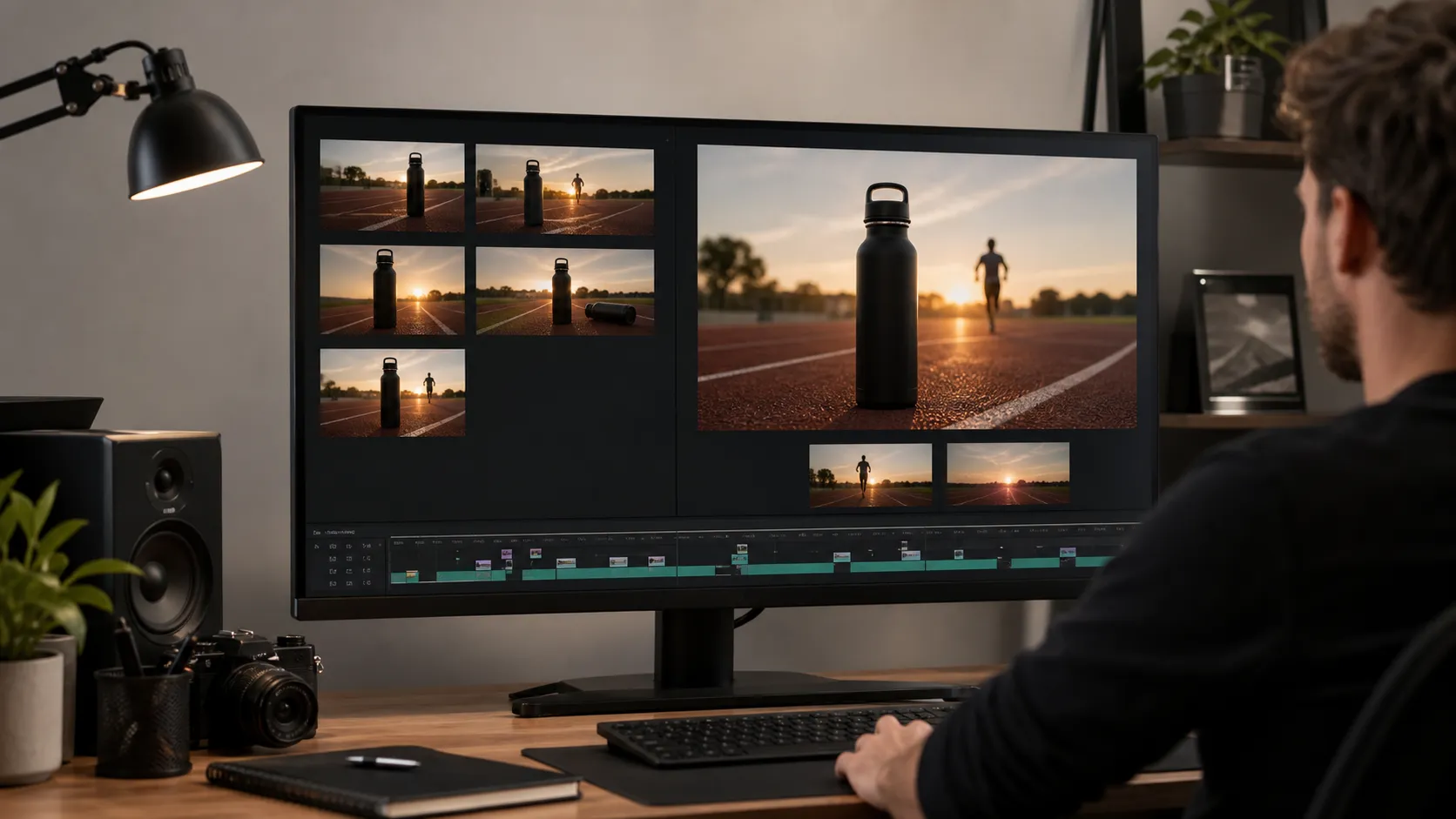 AI video workflow using 1080p for testing and 4K for selected final shots