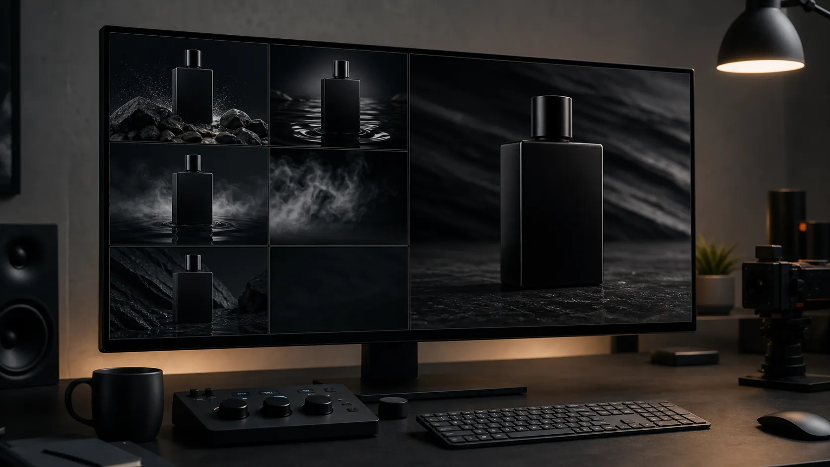 Workflow using 1080p transition tests before a selected 4K final video